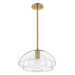 Luminosa Lighting Luminosa Hinkley Lotus Dome Pendant Ceiling Light Heritage Brass - thumbnail 1