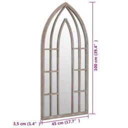 Berkfield Mirror Sand 100X45 Cm Iron For Indoor Use - thumbnail 6