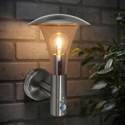 Long Life Lamps Company Brushed Stainless Steel Wall Light With Movement Sensor Ip44 Zlc012 - thumbnail 9