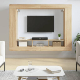 Vidaxl Tv Cabinet Sonoma Oak 152X22X113 Cm Engineered Wood - thumbnail 1