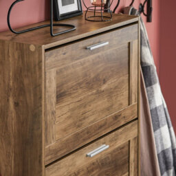 Sobuy Fsr137-L-F, 3 Drawers Shoe Cabinet Storage Cupboard Organizer Unit,brown,w59.5Xd23Xh115 - thumbnail 7