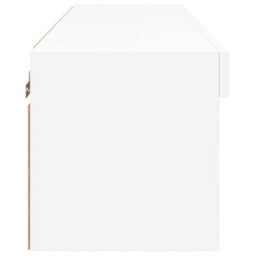 Berkfield Durable Tv Cabinet With Led Lights White 80X30X30 Cm - thumbnail 9
