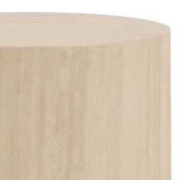Wyld Haus Lille Beige Travertine-Effect Round Pedestal Set (2 Pcs) - thumbnail 4