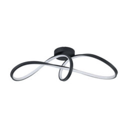 Eglo Calarossa-Z Smart Control Aluminium And Steel Led Rgb Modern Ceiling Light, Black - thumbnail 4