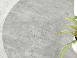 Furniturebox Novara Grey Concrete Effect 100Cm Round Dining Table With Black Starburst Legs & 4 Blue Pesaro Velvet Chairs - thumbnail 4