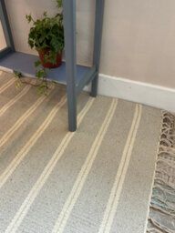 Second Nature Online Varca Grey Rug Striped Design Cotton And Jute Yarn / 90 Cm X 150 Cm - thumbnail 9