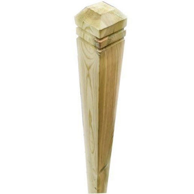 Snowdon Timber Treated Chamfered Decking Newel Post (W) 82mm (H) 1.25M - Pack Of 4 - image 1