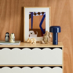 Sweeek - White Wood-Effect Children's Chest Of Drawers 3 Drawers Pinewood Legs - 80 X 30 X 79 Cm - Azur - thumbnail 6