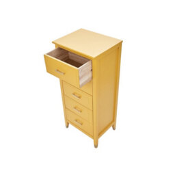 Palazzi 5 Drawer Narrow Chest Of Drawers Mustard - thumbnail 5