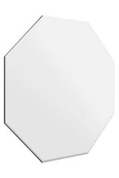 "Mirroroutlet Octa - All Glass Modern Bevelled Octagonal Wall Mirror 31"" X 31"" (80X80Cm)" - thumbnail 4