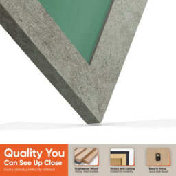 "30X17"" Grey Marble Modern Vinyl Record Frame With Emerald Mount For 12 Inch Lp Album Cover & Disc - Ak Frames" - thumbnail 3