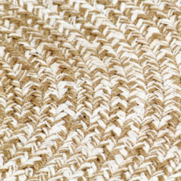 Walplus Handmade Rug Jute White And Natural 120 Cm - thumbnail 4