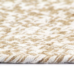 Walplus Handmade Rug Jute White And Natural 120 Cm - thumbnail 3