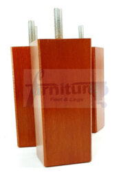 L&F 4X Replacement Furniture Legs Solid Wood 110mm High Sofas Chairs Settee Cabinets Legs M8 Tsp2055 Golden Oak - thumbnail 6