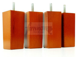 L&F 4X Replacement Furniture Legs Solid Wood 110mm High Sofas Chairs Settee Cabinets Legs M8 Tsp2055 Golden Oak - thumbnail 7