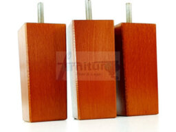 L&F 4X Replacement Furniture Legs Solid Wood 110mm High Sofas Chairs Settee Cabinets Legs M8 Tsp2055 Golden Oak - thumbnail 3