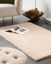 Beliani Faux Fur Rug Mirpur Beige 80 X 150 Cm - thumbnail 2