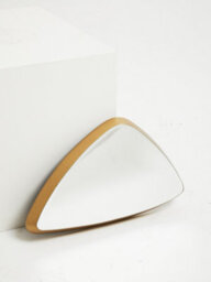 Orsina Contemporary Small Wall Mirror, Geometric Design Small Mirror, Sturdy Lounge Mirror For Hallway, Home - thumbnail 4