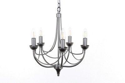 Luminosa Lighting Luminosa Cirrus Natural 5 Arm Chandelier