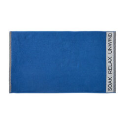 Catherine Lansfield Relax And Unwind Bath Sheet Cobalt Blue - thumbnail 4