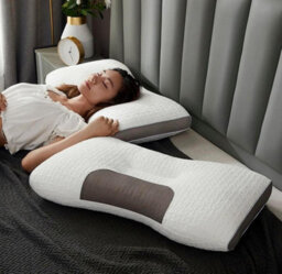 Neck Massage Pillow 2Pcs Helps Sleep And Protects Cervical Spine High Elasticity Washable Pillow Core For Hotel Home - thumbnail 8