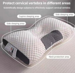 Neck Massage Pillow 2Pcs Helps Sleep And Protects Cervical Spine High Elasticity Washable Pillow Core For Hotel Home - thumbnail 2