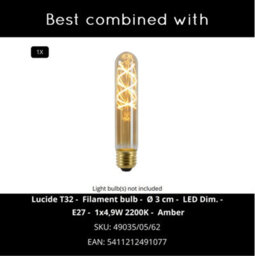 Lucide Cadix Outdoor Hanging Lantern Wall Light Black - thumbnail 9