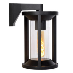 Lucide Cadix Outdoor Hanging Lantern Wall Light Black - thumbnail 6