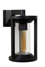 Lucide Cadix Outdoor Hanging Lantern Wall Light Black - thumbnail 3