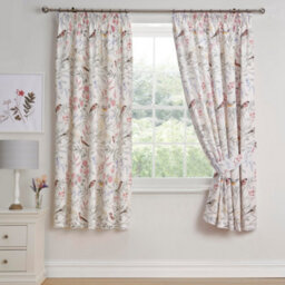 Dreams & Drapes Caraway Pair Of Pink Pencil Pleat Curtains