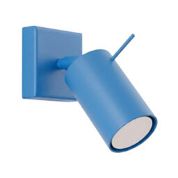 Sollux Lighting Ring Steel Light Blue 1 Lights Modern Wall Lamps