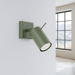 Luminosa Lighting Luminosa Ring Modern Single Wall Spotlight Olive Green - thumbnail 2