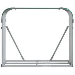 Walplus Log Holder Green 120X45X100 Cm Galvanised Steel - thumbnail 4
