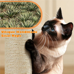 Yaheetech Light Grey 158Cm Multilevel Cat Tree Tower With 2 Condos & Scratching Post - thumbnail 8