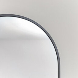 Melody Maison Black Oval Framed Wall Mirror 140Cm X 40Cm - thumbnail 4
