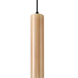 Sollux Lighting Lino Wood Natural 1 Light Classic Pendant Ceiling Light - thumbnail 3