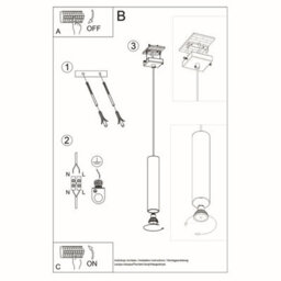 Sollux Lighting Lino Wood Natural 1 Light Classic Pendant Ceiling Light - thumbnail 5