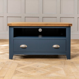 The Furniture Market Westbury Blue Painted Corner Tv Unit Up To 50 Tv Size - thumbnail 6
