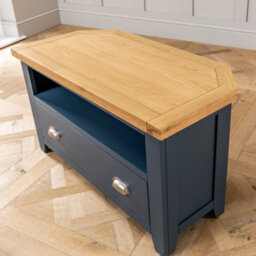 The Furniture Market Westbury Blue Painted Corner Tv Unit Up To 50 Tv Size - thumbnail 7