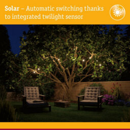 Paulmann 94875 Solar Fairy Lights Aurinka Ip44 3000K 200X6Lm Black - thumbnail 7