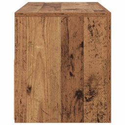 Berkfield Modern Tv Cabinet With Led Lights Old Wood 90X35X40 Cm Engineered Wood - thumbnail 8