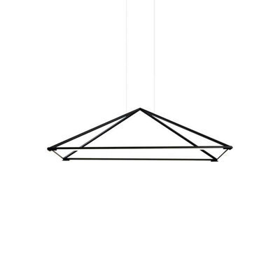 Luminosa Lighting Luminosa Tubs Led Decorative Ceiling Pendant Matt Black 90Cm 3900Lm 3000K