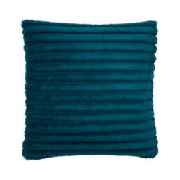 Catherine Lansfield Cosy Ribbed Faux Fur Soft Touch 45X45Cm Cushion Teal Green - thumbnail 5
