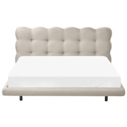 Beliani Bed Fabric Soulisse 160 X 200 Cm (Eu King Size) Beige - thumbnail 6