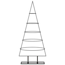Berkfield Metal Christmas Tree For Decoration Black 125 Cm - thumbnail 3