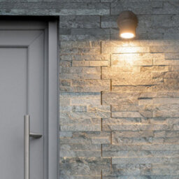 Valuelights Benton Grey Single Ip44 Bathroom Wall Spotlight And Warm Bulb - thumbnail 3