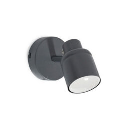 Valuelights Benton Grey Single Ip44 Bathroom Wall Spotlight And Warm Bulb - thumbnail 4