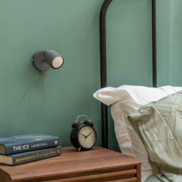 Valuelights Benton Grey Single Ip44 Bathroom Wall Spotlight And Warm Bulb - thumbnail 6