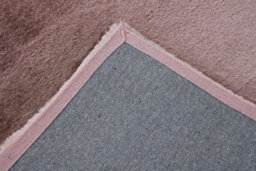 A.unique Home Luxurious Faux Fur Rabbit Rug - Blush Pink, 60Cm X 110Cm - thumbnail 3