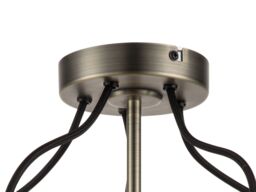 GoodHome Round Brushed Satin Metal Pewter Effect 5 Lamp Led Ceiling Light - thumbnail 6